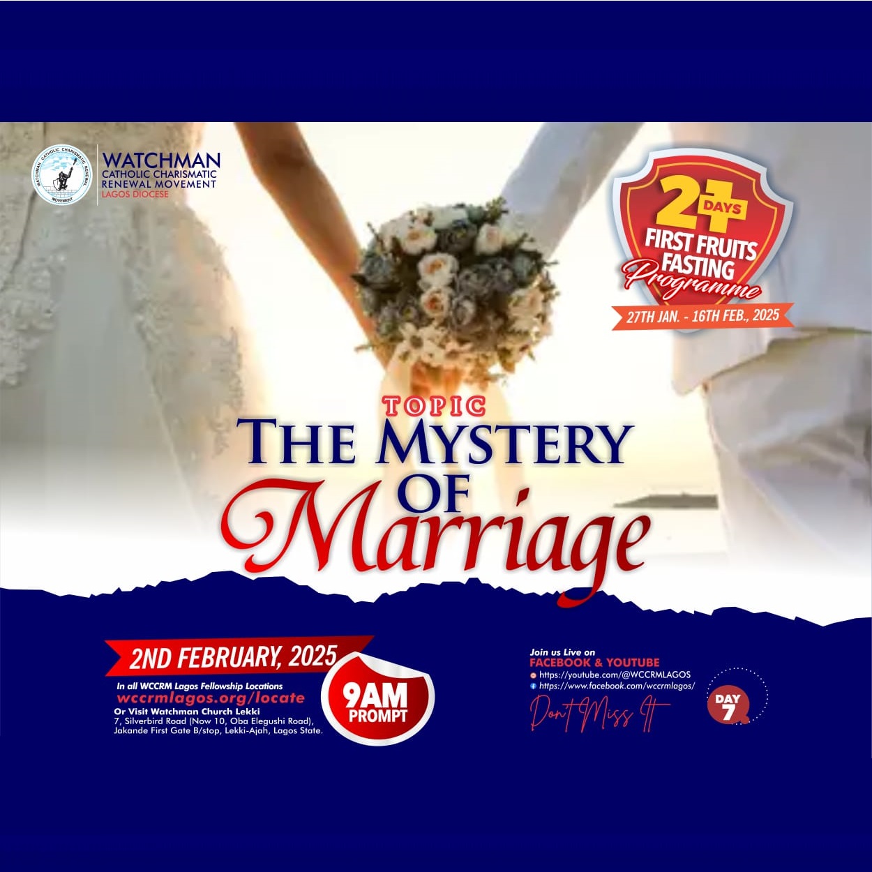 DAY 7 Outline THE MYSTERY OF MARRIAGE 21 Day Yearly Prayers And